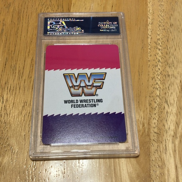 1991 WWF Playing Cards Ultimate Warrior Jack Of Diamonds PSA 9 - Picture 2 of 2